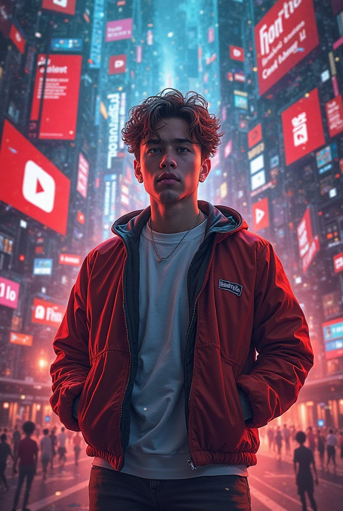 masterpiece, best quality, tnf, tnfpurple, purple, 1boy, european boy, (short haircut:1.3), close up, city background, male focus, intricate details, hdr, intricate details, hyperdetailed, cinematic, dark shot, muted colors, film grainy, soothing tones, muted colors, technicolor <lora:TNFFIVE:0.9>