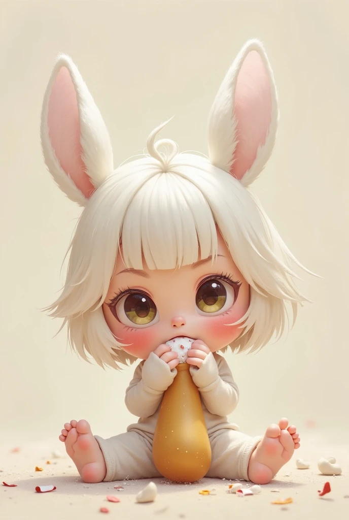 Bunny White-pink，The background is bright，adolable，fantasy，complexdetails，Pubic area is clear，brightly，k hd，32k zodiac signs