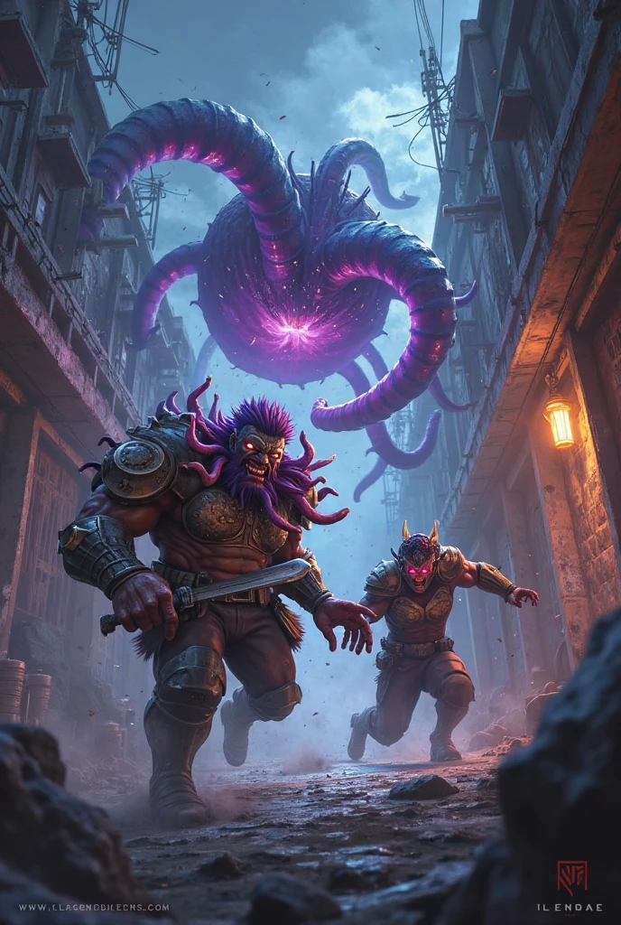 Multiple monster portals appear in a city, and a large number of monsters eat people