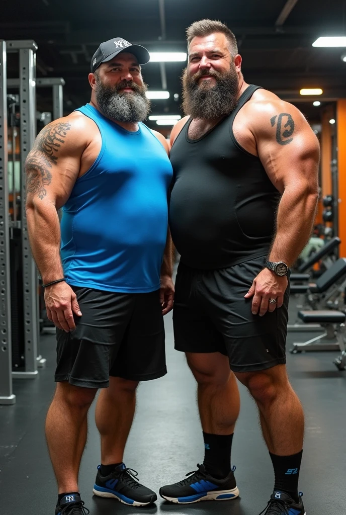 Bearded old man,
Musculoskeletal々,
With my young wife,
若い妻は美人でMusculoskeletal々,
Whole body aesthetics,
Masterpiece,
full body shot