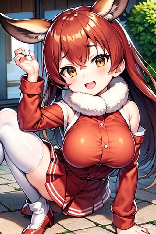 masterpiece, best quality, finely detailed, high resolution, 1girl, by buta99, by chelodoy, by spikedmauler, by cervina7, solo, female, ((hair, snout)), lips, big ass, eyelashes, standing up, happy, eyeliner, big breasts, cleavage, canine, cameltoe, light brown fur, lab, domestic dog, pink eyes, sexy, light brown hair, long curly brown hair, thick,furry, sexy, slim waist, skinny, slim, skinny, milf, thick thighs, long dog tail, pretty, pink clothes