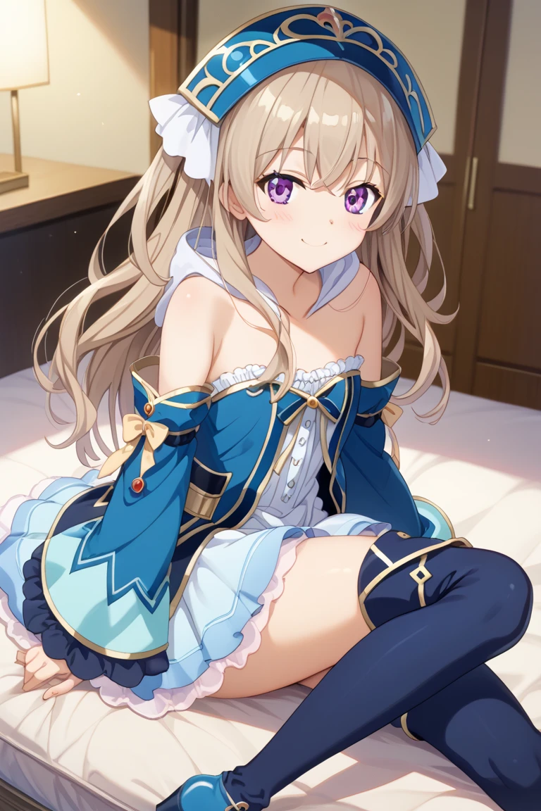 Katarina Kress, Long Hair, bangs, Brown Hair, blue eyes, asymmetrical bangs, smile,Sitting,Under the skirt,Skirt Lift,(((Realistic white lace panties))),
break hair ornament, gloves, dress, bow, jewelry, Jacket, Short sleeve, hair bow, Earrings, white gloves, bracelet, Ascot, blue dress, blue bow, brooch, High collar, long dress, blue Ascot,
break indoors,
break looking at viewer,
break (masterpiece:1.2), Highest quality, High resolution, unity 8k wallpaper, (shape:0.8), (Beautiful details:1.6), Highly detailed face, Perfect lighting, Extremely detailed CG, (Perfect hands, Perfect Anatomy),