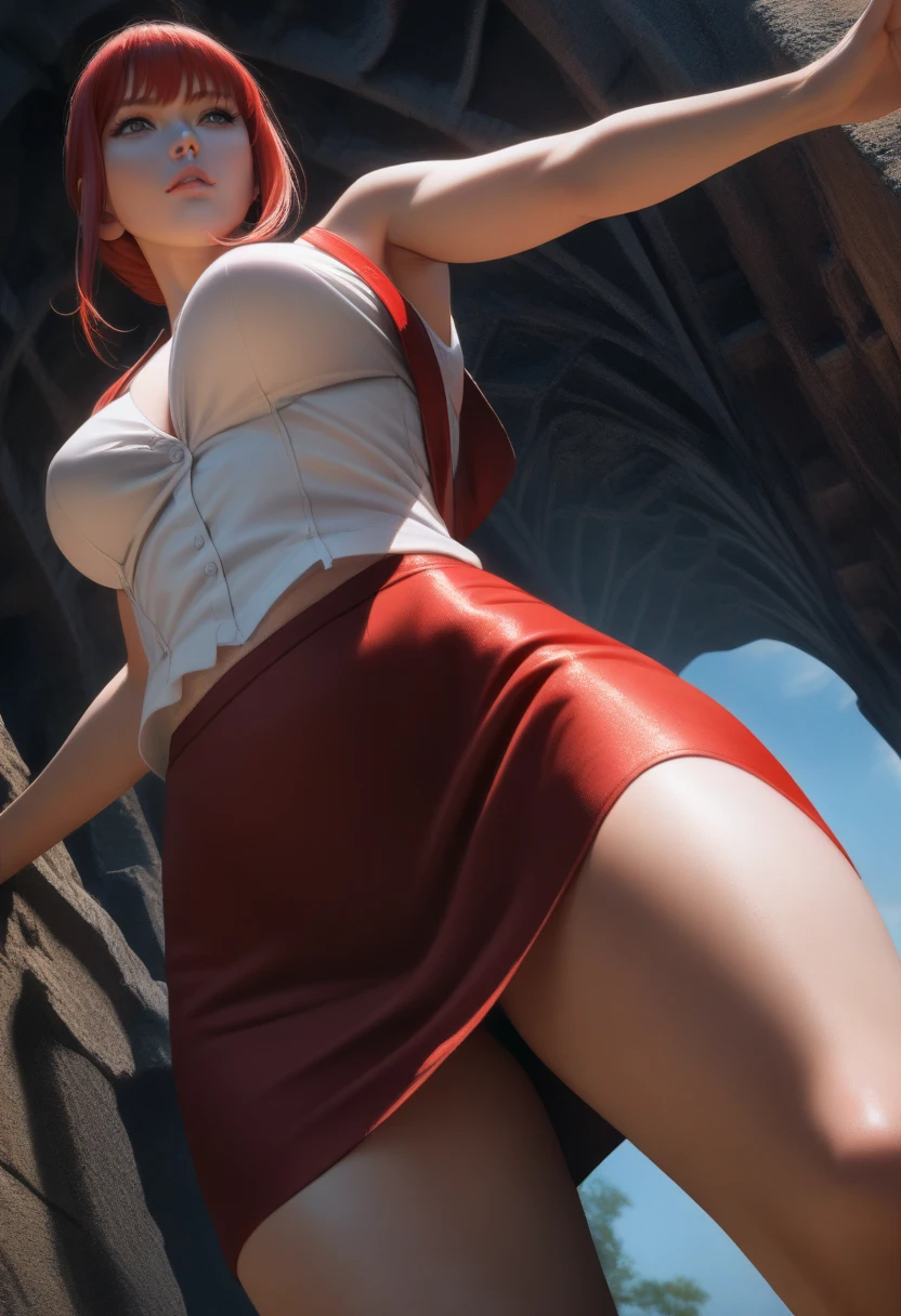 a woman masturbating with legs spread, milk spilling on the floor, tongue out drooling, large breasts, hyper detailed, photorealistic, 8k, masterpiece, cinematic lighting, vivid colors, dramatic pose