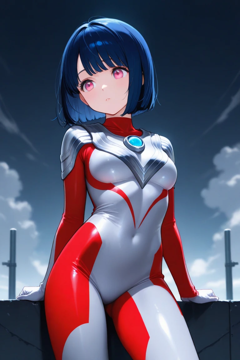 ((Highest quality, 8k wallpaper)),(masterpiece, Highest quality),Very detailed,High resolution,(Official Art:1.3),(((Anime screenshots,Black outline))),One girl,alone, Break mer1,(Rei Ayanami {Neon Genesis Evangelion,}1.2),masterpiece, best quality, outdoor, 1girl, Solo,red eyes,short hair,blue hair, (White plug suit:1.4), skin tight, (((fighting stance, knees together feet apart, leaning forward, holding own arms, bent legs:1.3))),(((独奏, cowboy shot:1.7))),
