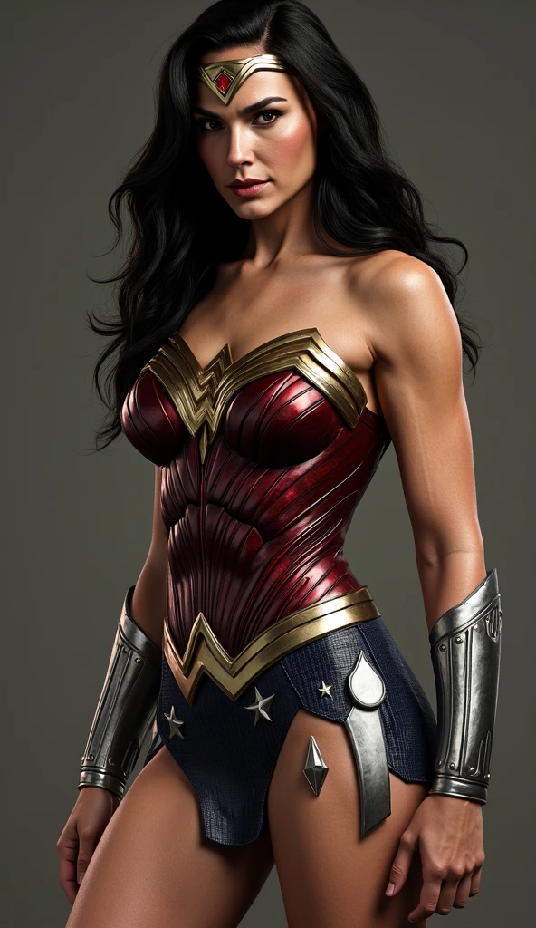 (best quality,4k,8k,highres,masterpiece:1.2),ultra-detailed,(realistic,photorealistic,photo-realistic:1.37),, sexy Wonder Woman