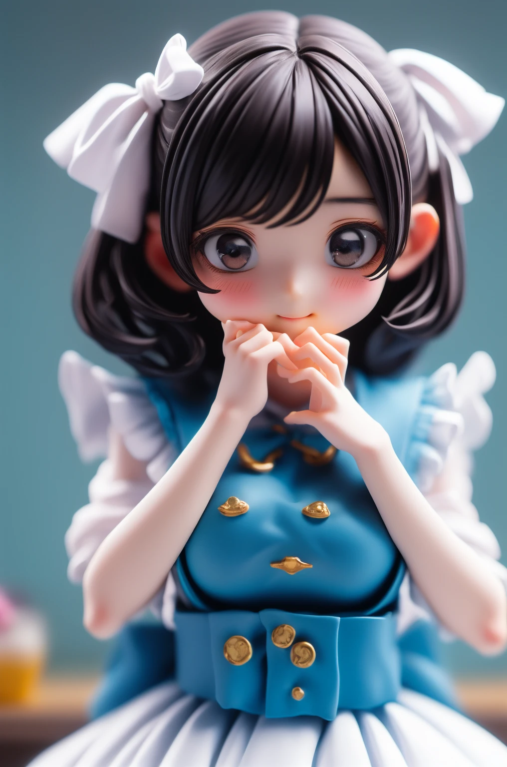 ((sfw:1.4)), ((sfw, extra short hair, sidelocks-hair, 1Girl)), Ultra High Resolution, (Realistic:1.4), RAW Photo, Best Quality, (Photorealistic), Focus, Soft Light, ((15 years old)), ((Japanese)), (( (young face))), (surface), (depth of field), masterpiece, (realistic), wearing highly detailed (( maid clothes with frills and ribbon)), bangs, ((1 girl)),.(half body image:1.5)

