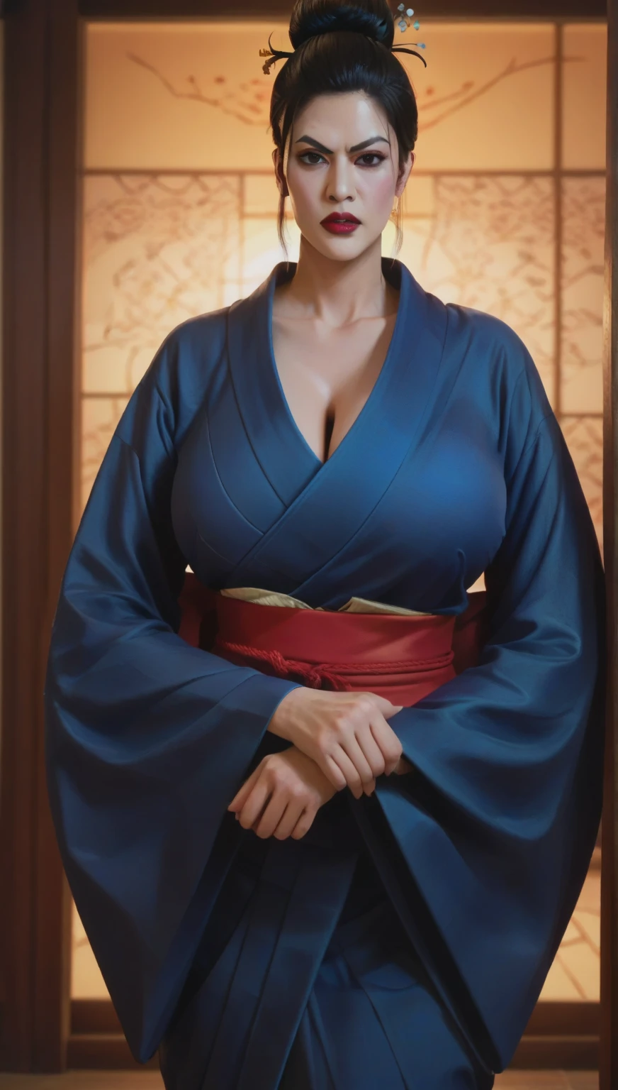(((rangiku Matsumoto)))8k,((de BLEACH ))((lleva su hakama))(((rengiku matsumoto de bleach)))(((ella posa cat walk)))(((Amazing tits)))caliente, hermosa,((Hornie)),(((matsumoto)))((tiene nalgotas)))8k,((parece un render 3d)) hiperrealista todo como un motor irreal trazado de rayos render ((estilo humano hiperealista)),(((Empty dark background))). hiperrealista todo como un motor irreal trazado de rayos render estilo humano realista ,(((Empty dark background)))., (((emptyback ground)))Suavemente iluminado, Intimo exquisito detalle, foco nítido, intrincadamente detallado, rewarded photography, small-catchlight, bajo contraste, alta nitidez, facial-symmetry, profundidad de campo, cinematic background, Renderizado del motor irreal, Imagen central, dream-like, Suavemente iluminado, intimo, imagen de cuerpo completo ,cuerpo completo,((tetona)),((piernas torneadas)) perfect ass ecchi, hdri