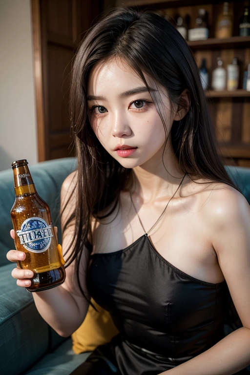 A boldly composed photograph of a Japanese woman that looks like it was taken by a famous artistic photographer, (((Blockbuster art photography)), (8k, Highest quality). A stunning composition using a model with excellent proportions. Perfect beauty model with a confident and balanced appearance, ((Highest quality質)), ((masterpiece)), (Familiar:1.4), ((Highest quality質のリアルな写真)), ((Shot with Hasselblad)), ((Best photo quality)), Beautiful womanの画像,Super Resolution,Slim and perfectly proportioned, Beautiful woman, ((Highest quality質, 8k, masterpiece: 1.3)), Beautiful woman, 1 female, Slim figure: 1.1, Perfect beauty, 20-year-old, (Realistic: 1.4), Ahegao, Shining Sweat, thin, Art photo composition with space around the woman, See through, (((Filming in a spacious studio))), (((The background is only gray and there is nothing.))), Full body photo, Anatomically correct hand, Anatomically correct legs, anatomically correct whole body, Marble room, White t-shirt and shorts. Cowboy Shot, (((Holding your crotch with your hand))). Spread your legs, drinking beer, Nipples are protruding,, (((Your T-shirt is wet with beer))),