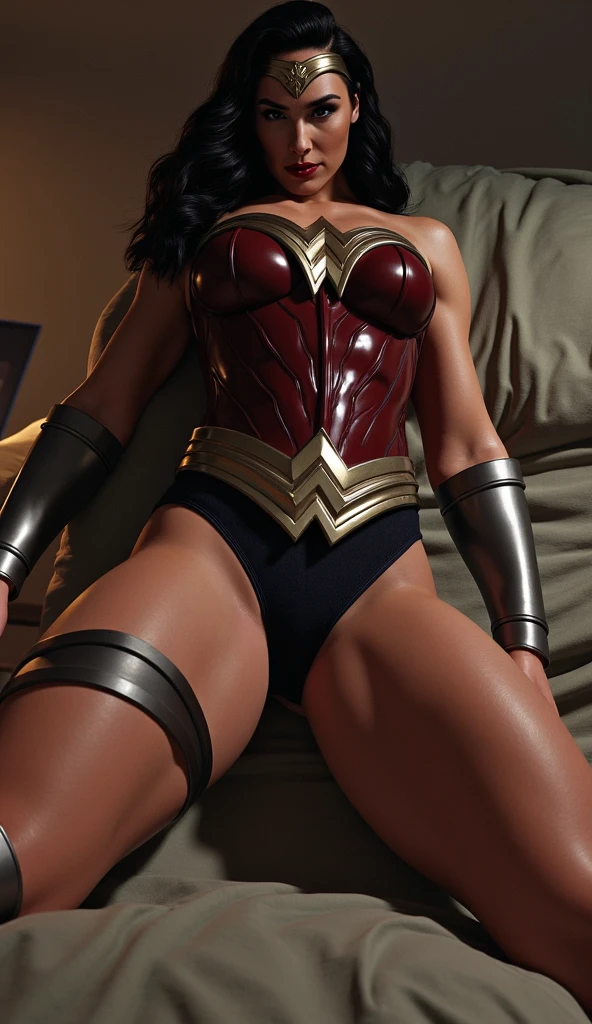 (((wearing fishnet pantyhose))),(((Mulher maravilha arrested, handcuffed in the back seat of a police car))), (((muito Surrada, muito torturada, muito estuprada,muito humilhada,muito derrotada))),((SUPERHEROINE mulher maravilha IS A FILTHY OLD WHORE)), ((emotional expression,expression of pain and despair, gritando de dor, Expression of suffering, olhos arregalados)),(Wonder Woman is squatting, on tiptoe), (She's crying a loa tem cabelo preto, ela tem cabelo longo)), ((She wears a thick metal necklace around her neck.)), (Ela esta vestindo roupas imorais, she is wearing indecent clothes), (obra-prima, melhor qualidade) 1.5, 1 garota, sozinho, (sexy, mulher bonita, rosto perfeito, olhos perfeitos), corpo inteiro. ((She is wearing starry lace panties)), tears running down your face)), ((WonderWoman in Strappado bondage, then by use of some method of attachment such as a rope or chain that runs from their wrists to a securing point above)), (((emotional expression,expression of pain and despair, gritando de dor, Expression of suffering, olhos arregalados, expression of fear, corpo se contorcendo de dor))), ((She is barefoot)), (((looking at the camera)))
