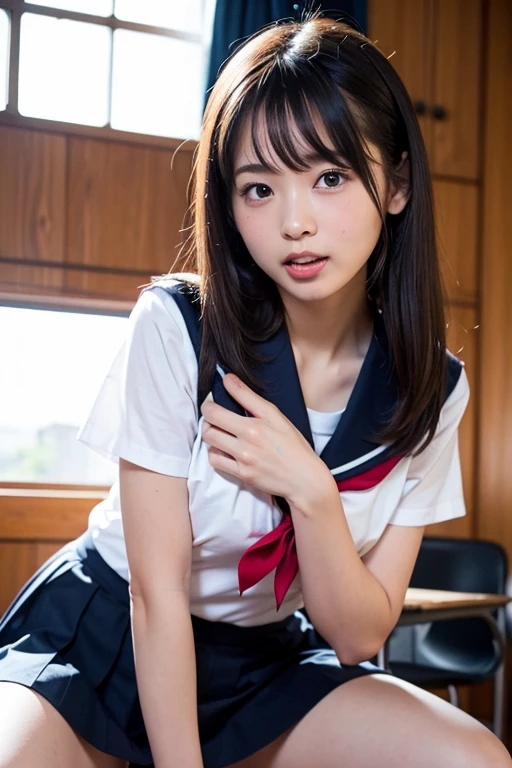 1 top quality girl　Very cute beauty　small, Bright Eyes　Shine, Shine肌　18-year-old, Black Hair　Clean and bright appearance, , and a cute　Beautiful Bangs　Big Breasts　School　high school　Nude Erotica　
