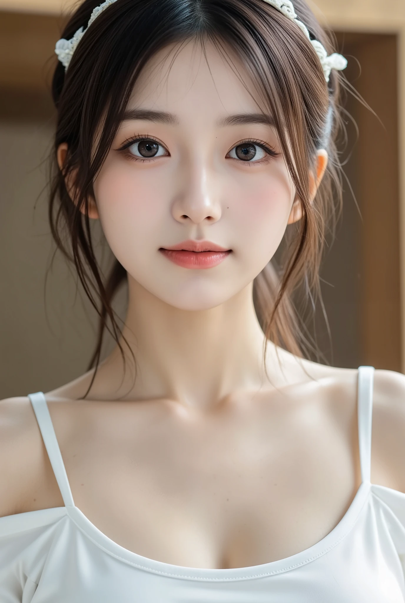 (RAW photos, best quality), (Practical, Photo Practical: 1.3), best quality, Very detailed, masterpiece, Ultra Detail, illustration, 1 girl, Dynamic Angle, World masterpiece Theater, messy,Super beautiful face,