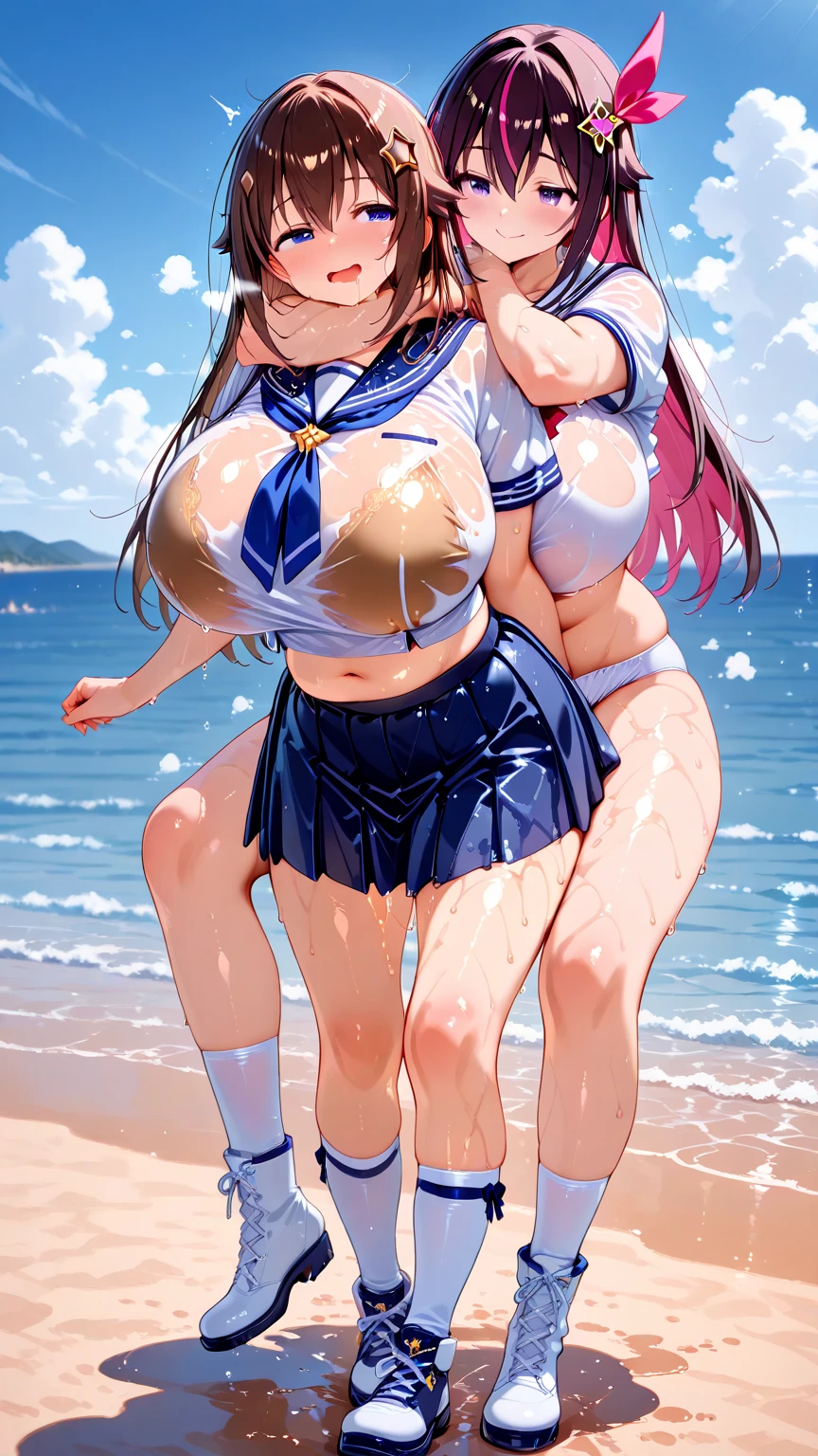 Twintails Hair Bow, blue hair,Big Baby Bump pregnant, bra and underwear, Big boobs, nipple, cum, Big Blue Balloons,16 years girl, Big pregnant Belly, Big Pregnant girl, Largest Belly of Pregnant, Huge Pregnancy, background beach,Huge 9 months Pregnancy Belly,huge belly expansion, huge belly girl