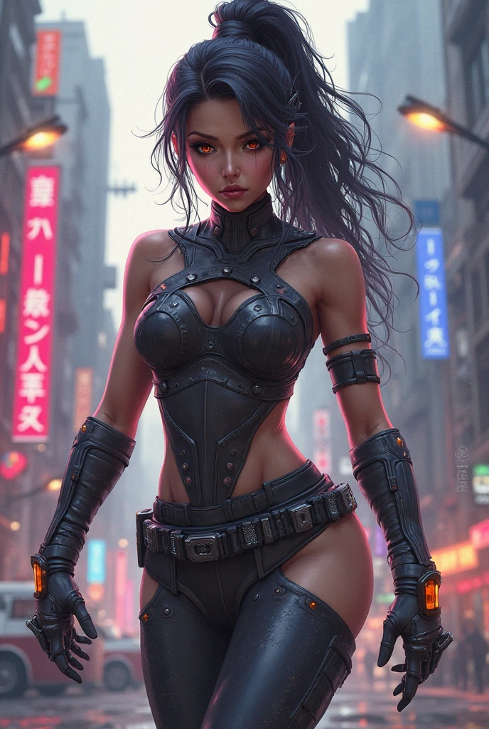 There is a woman with a tattoo on her back and a tattoo on her back, Ivan Talavera und Artgerm Stil, beautiful digital art, Raymond Swanland-Stil, Epische digitale Kunstillustration, Alena Aenami und Artgerm, Zenescope, von Marek Okon, Artgerm Julie Bell Beeple, CoMplicated body, Scharfer Fokus auf die Augen, ((background blur)), 8K, Unreal Engine 5, dicke Arme, (((dicke Beine)))
