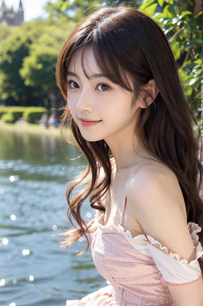 (((8ｋ,highest quality，Attention to detail,Attention to detail、Masterpiece,Attention to detail))),RAW Photos & Realistic atmosphere，(beautiful, Well-proportioned face,)，(beautiful dark eyes,Mouth Details,Glossy Lips,Thin eyebrows),The most beautiful ，自然なbeautifulEyes，Brown Hair，Brown gentle eyes，Glowing soft white skin、彼女の深い黒い瞳はとてもbeautiful,Lip details、とてもbeautiful顔,とてもbeautiful顔、beautiful face,beautiful, Glowing Lips,beautifulThin eyebrows,Infinite Faces, Realistic Young Gravure Idol, Very cute beautiful girl , Young Gravure Idol, ((Young Gravure Idol, Very beautiful and cute 18 year old beauty,Incredibly beautiful and elegant 18 year old)),Natural soft light,（Shiny Hair,,beautiful and kind eyes：1.5）,A very kind smile,Shapely breasts,Medium Long Hair,Seaside，Red Bikini,beautiful posture,No makeup，Background sea, A small smile，
