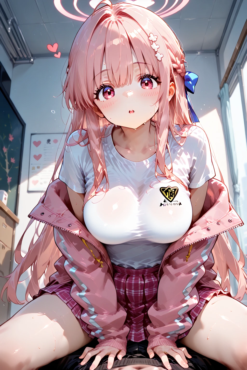 TachibanaHinano,big breasts ,long hair, (split color hair, black hair, pink hair:1.3),blue eyes, 8k, masterpiece, highest quality, disorganized, perfect body position,Highest image quality,assertive nipples,flat chest、(molestation:1.8)、very small breasts、(grab your chest、彼女の周りにいる大人の男たちを掴んで彼女のgrab your chest、Several men around her grabbed her legultiple hands:1.8)、molestation、There are a lot of men around her、man holding her arm、squeezed the breastolestation、A crowd of crazy men grabs your ass、the men around her、squeeze your body、grab your chest人が多い、Be beaten、(man pulls clothes、grab clothes、 8K, masterpiece, highest quality, perfect body position,Highest image quality,clear image quality,small breasts、wet clothes、very beautiful girl、erect clitoris,spread your legs,show nipples,plump body shape,young body、baby、she is still a 、 body shape、Childlike body、Red and white frilly short sleeve mini dress、Strawberry motif accessories,