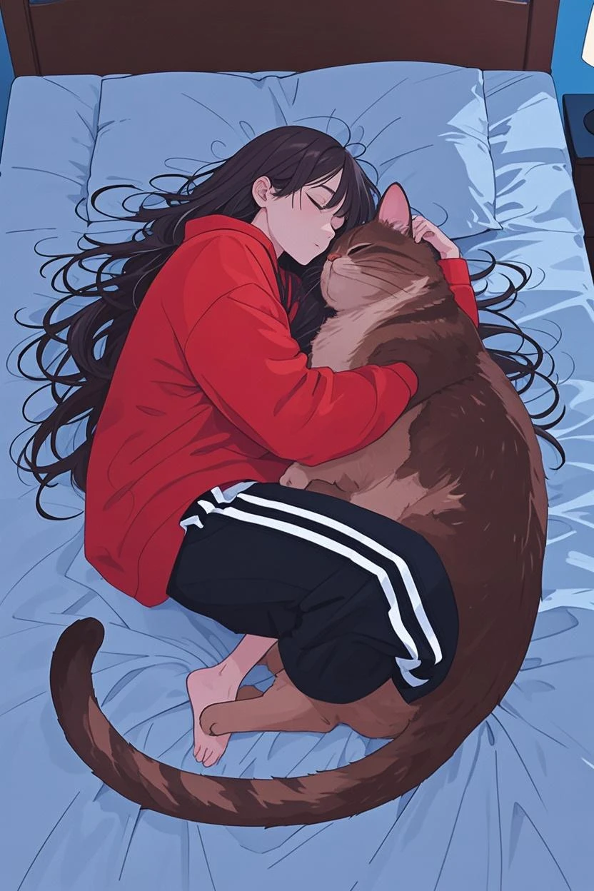 zPDXL, hi res
BREAK 1girl, domestic dog, dark skin, pajamas, cuddling, on sofa, relaxing, sunlight
<lora:scoreSlider_ponyXL_v10:1> <lora:polki_ponyXL_v10:0.8>