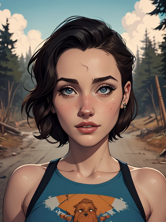 Personagem mulher estilo atompunk Fallout 4 cabelos pretos atriz Ella Purnell com marcas de guerras Imagem de desenho animado de uma mulher .Ilustracaoo estilo desenho animado, estilo de arte dos desenhos animados, estilo de arte dos desenhos animados, digital illustration style, estilo atompunk design de personagens altamente detalhado, arte digital detalhada coragem,actress Ella Purnell with black hair slim body Forest fan art, Design de cabelos pretos personagens de retrato, beautiful digital illustration, retrato de alta qualidade, Arte em quadrinhos, s . Eyelined eyes, medium bust and wonderful sexy clothes. image expression of sexual desire from waist to head illustration atompunk style Fallout 4 The perspective is from below, enfatizando a majestade e o poder da Gigante."actress Ella Purnell black hairstyle Cartoon style digital illustration GT styleWoman character atompunk style Fallout 4 black hair actress Ella Purnell with battle marks Cartoon image of a woman .Ilustracaoo estilo desenho animado, estilo de arte dos desenhos animados, estilo de arte dos desenhos animados, digital illustration style, estilo atompunk design de personagens altamente detalhado, arte digital detalhada coragem,atriz Ella Purnell com cabelos pretos um close up de uma mulher em um vestido verde com uma espada, extremely detailed artegerm, Wlop Ross sorteios, sedutor elfo princesa cavaleiro, ashé, garota de armadura, girl of the zodiac knights, style , garota elfa, uma guerreira loira sexy, uma guerreira loira esmeralda, elfa, Ross Draws 1. 0, even GTA model