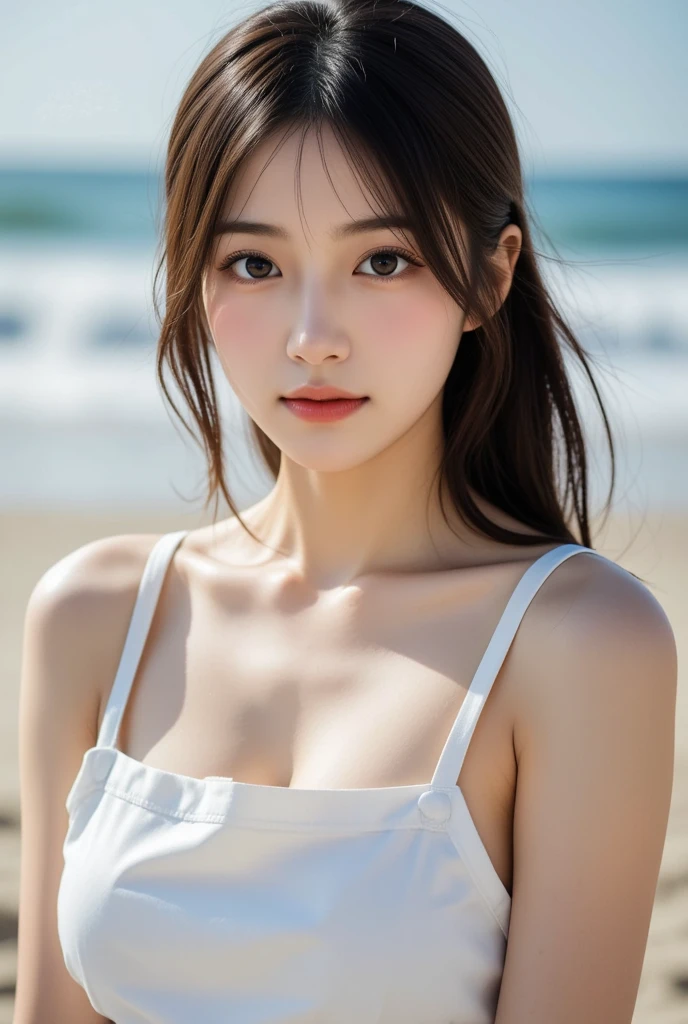 body shot,micro bikini,outdoor,beach,Body in front,masutepiece, The highest image quality, High quality, the background is clear,Beautiful woman, Japanese, Detailed, Ultra-detailed, finely detail, hight resolution, 8K Wallpaper, Perfect dynamic composition, Beautiful detailed eyes ,Detailed eyes, Detailed skin, Beautiful skin, 超hight resolution, (reality: 1.4),Very beautiful woman, Slightly younger face, Beautiful skin, slender, (Ultra photo realsisim), (hight resolution), (8K), (Very detailed) (beautifully detailed eyes), (super detailed), (Detailed face), view the viewer, Fine details, Detailed face, Staring straight ahead, Staring straight ahead, photos realistic, Bright lighting, Professional Lighting, Black hair,poneyTail,a baby face,sixteen years old,Hairstyle: ponytail,Long ponytail hairstyle,slight smile,