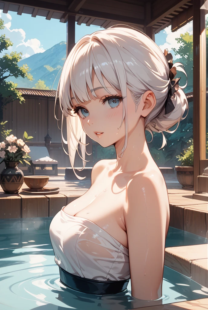 A group of girls, cool dress, delicate face, milky skin, sexy, clear cleavage