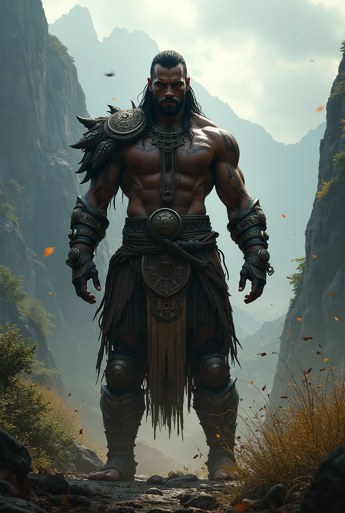 Black muscular elf