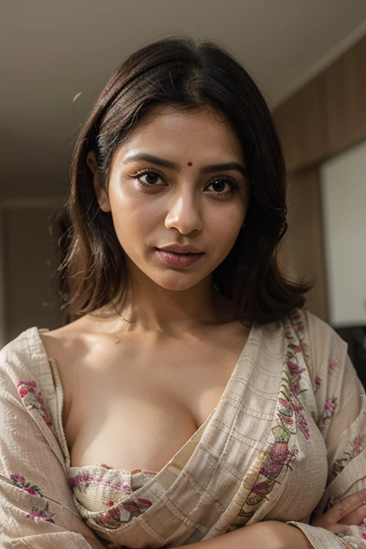 A beautiful Indian cute girl smile