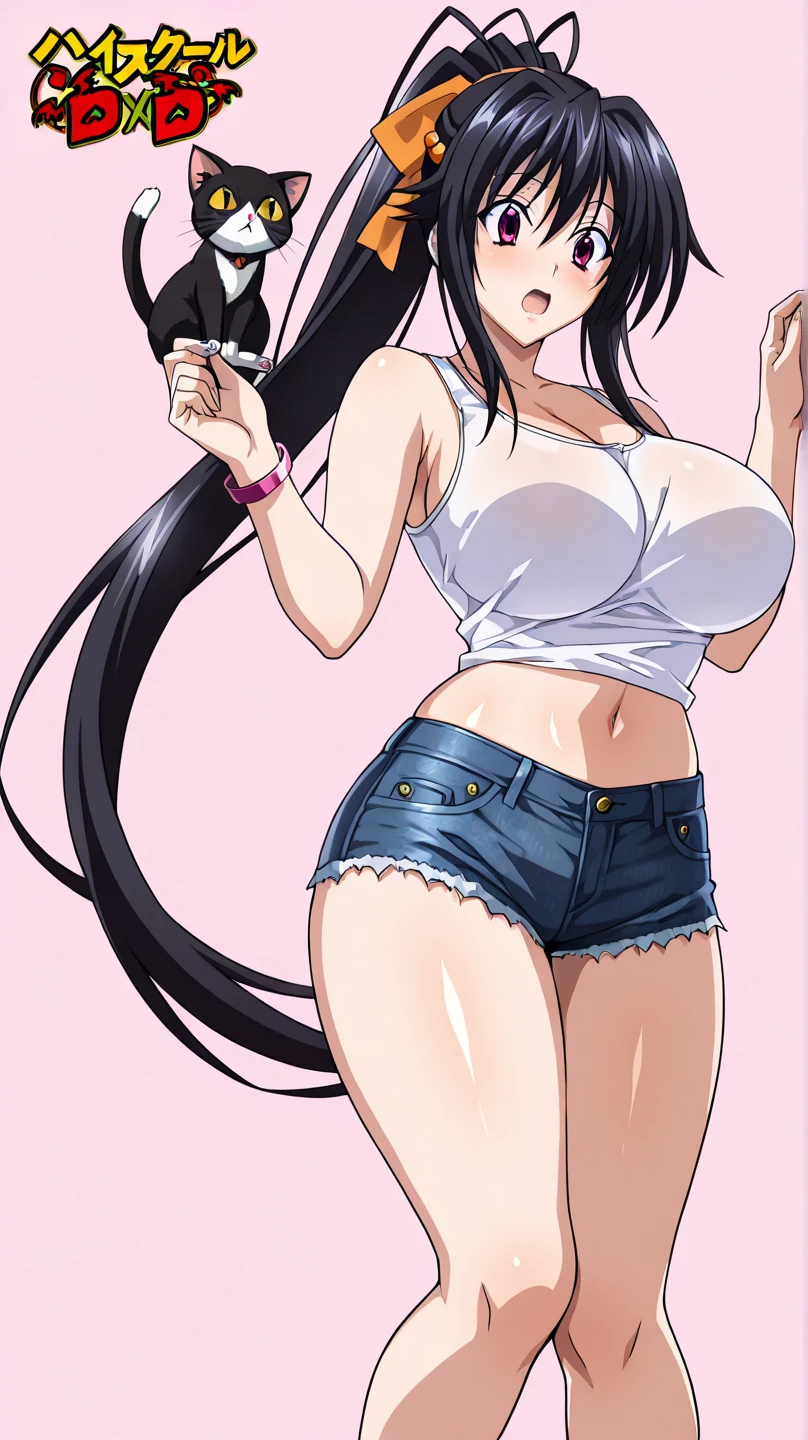 (Perfect body),Best Quality,(8K Portrait),(Official art)、((NSFW))、((Big Big Breasts))、((thick thight))、((big butts))、(Long hair))、(verd s eyes)、 (purple color  hair),(Forehead),(Parted bangs)、((Sweat))、(School uniform)、(Sleeveless white shirt)、(Red mini skirt)、(Light blue lace panties)、(((:o)))、(((((embarrassed from)))))、1girl in、((Hands behind the head))、Armpits、(((Panchira)))、(((from behind)))、From below