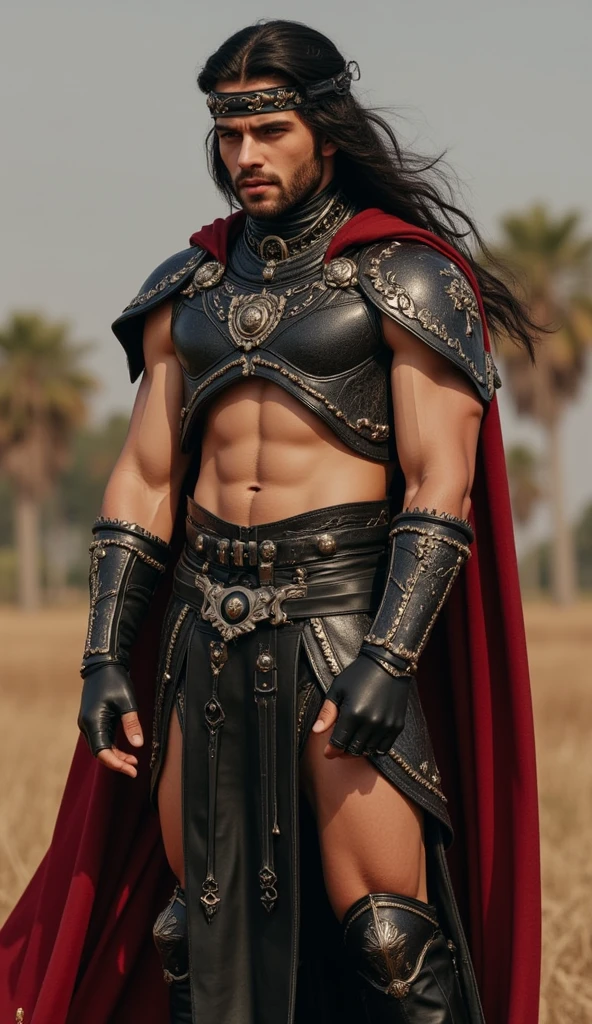 a close up of a tiger with a cape on walking on a path, tiger_beast, anthropomorphic tiger, Beautiful male god of death, cat god, sacred tiger, Djinn human hybrid, lord of beasts, Symmetric epic fantasy art, Epic fantasy digital art style, spirit man male devil, Beautiful full body concept art