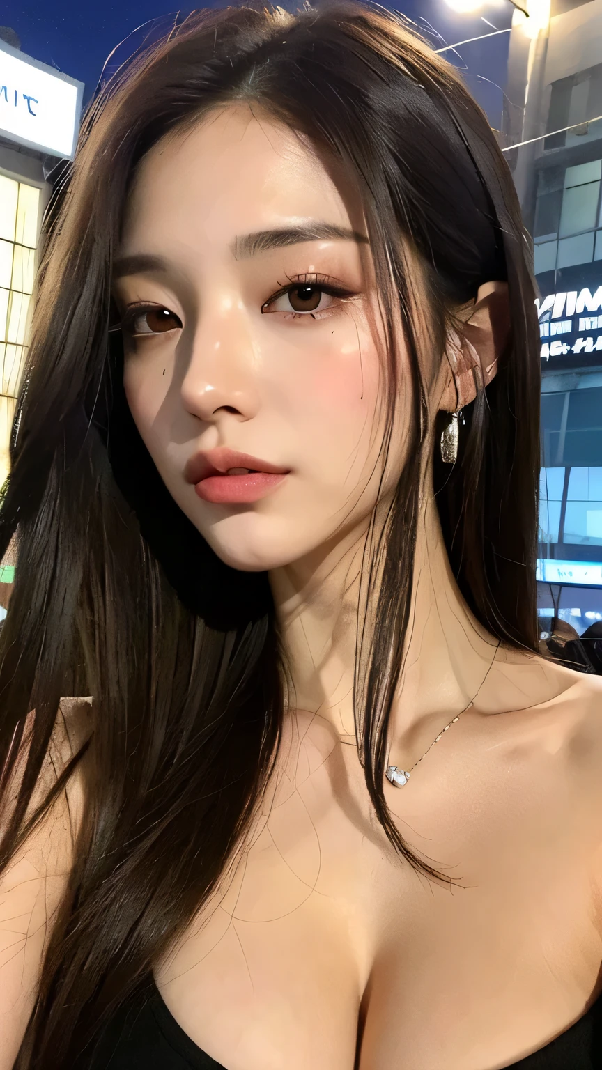 ((Best Quality, 8K, Masterpiece: 1.3)), Sharp: 1.2, Perfect Body Beauty: 1.4, Slim Abs: 1.2, ((Layered Hairstyle, Big Breasts: 1.2)), (Wet White Button Long Shirt: 1.1), (Rain, Street: 1.2), Wet: 1.5, Highly Detailed Face and Skin Texture, Detailed Eyes, Double Eyelids, Looking at the Camera