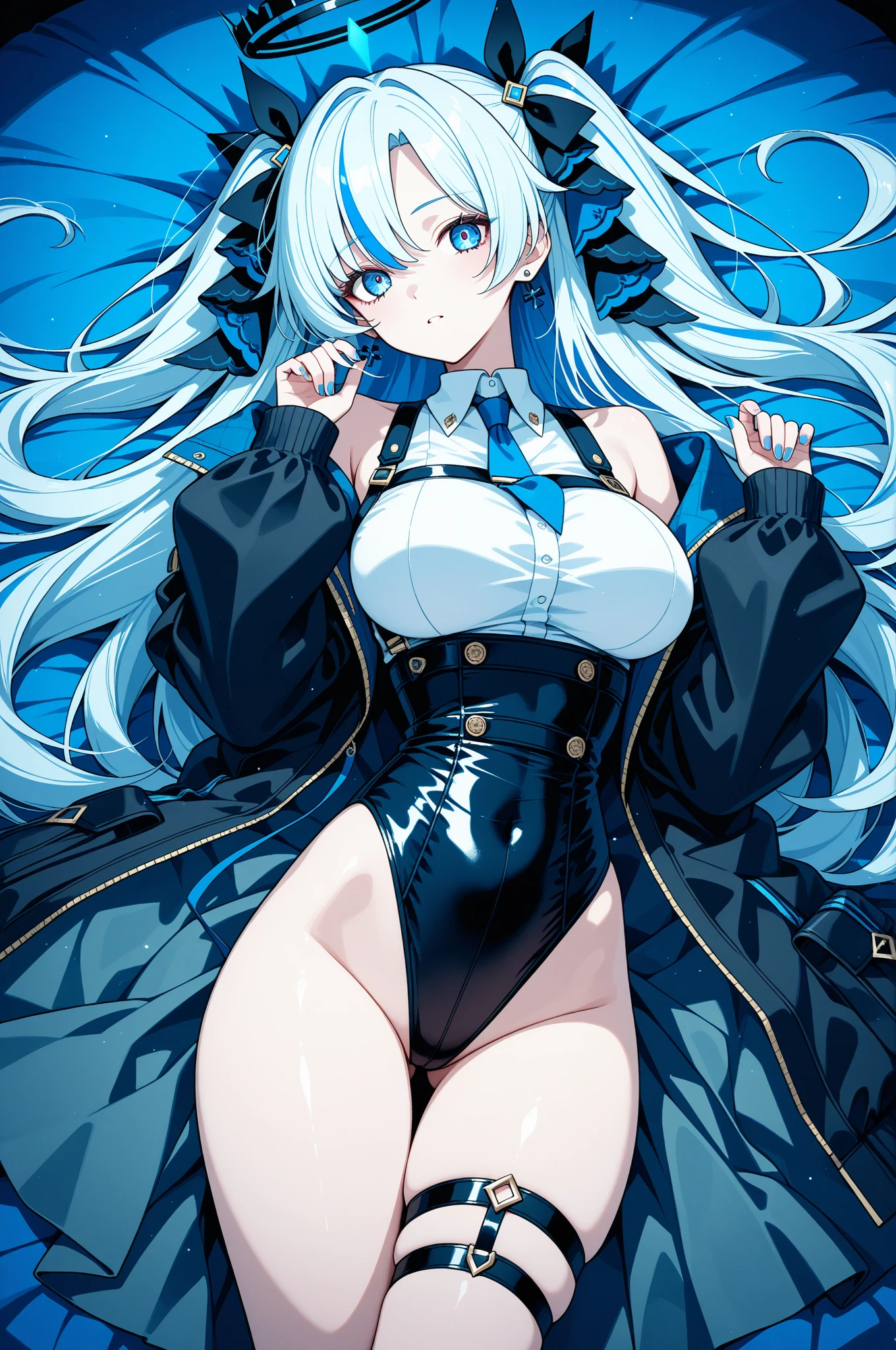 black color hair,teens girl,white skinned,anime big breast,Big chest,legs long,rays of moonlight,,jk,eBlue eyes,校服