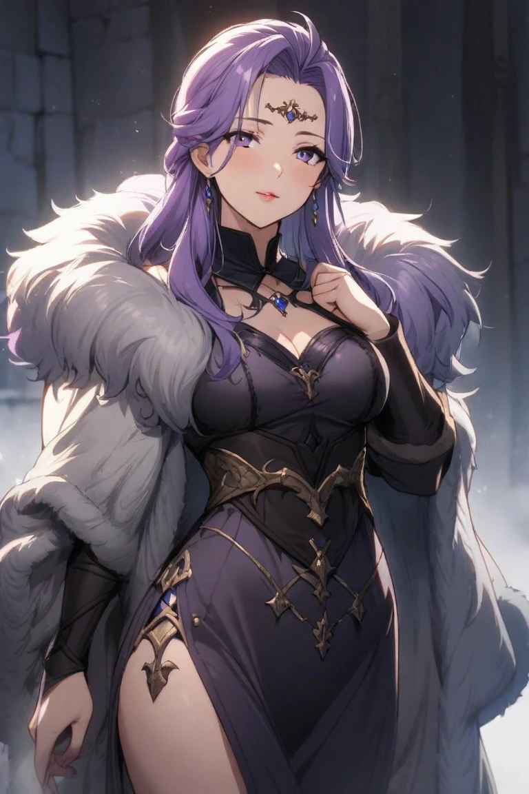 Full body like,Complicated details,(Latex skin:1.1)Big breasts and big breasts(Perfect shiny skin:1.2)Big breasts and big breasts(Moist skin:1.1),(very vey very detailed face),(tmasterpiece,realisticlying:1.3),(extremly intricate:1. 2)>,intricately details,(Sculptural skin texture:1.1)Big breasts and big breasts(shiny skins:1.2)Big breasts and big breasts(Slightly damp skin:1.1),A woman with a staff, horned ram goddess, gothic maiden shaman, shaman witch, she is dressed in shaman clothes, holding a goat head staff, a young female shaman, attractive tiefling druid, pagan goddess, a female druid, druid goddess, female revenant, alluring tiefling druid, The skull of her hips,The whole scene exudes a mysterious and eerie atmosphere。