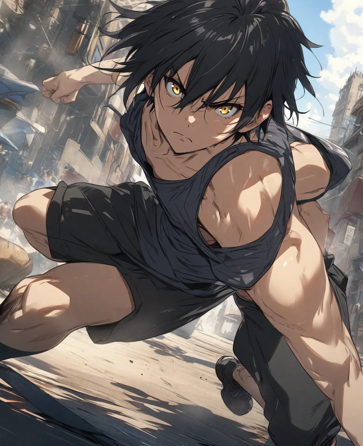 I want to see deku completely turning into a werewolf with all his black hair 
