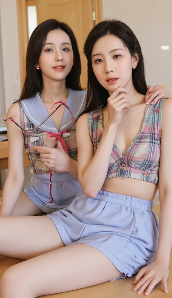 8K、RAW Photos、Highest quality、Super detailed、Super Resolution、Ultra HD、8K壁紙、Amazing details blazer uniform girl ((White blouse with formal collar, Red blazer,
Black plaid skirt, Red checkered ribbon on blouse)), Complete limbs, Full Finger,
(((((Inside the Starbucks store)))))、((16 year old female student))、(((((Eat cake、Drink coffee、smile)))))、(((Heart Necklace、Gold bracelet)))
(((Emphasize cleavage)))
(((((Woman sitting at the window seat)))))
(((((((A black floral bra is visible)))))))
(((Full body photo、The whole body is visible、Full body portrait)))