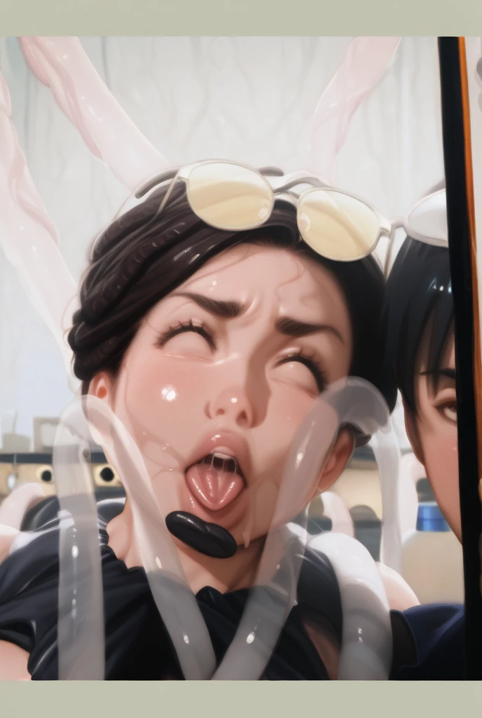 (masterpiece:1.4), (highest quality:1.4),Skewering Sex:1.2,Japanese, 70 years old,Mature Woman,(Wrinkles around the eyes:1.25),Flabby body,(Black Hair), threesome, On all fours, Sex from behind,((Doggy style sex)), From the side, View Viewer, Blowjob, threesome, Multiple men, Two boys, testis, naked, Male pubic hair, ,ハメ撮り唾を吐くBlowjob,
,((highest quality)), (masterpiece) , (Realistic Shadows) , (Depth of written boundary),(Intricate details:1.4),(From the side撮影)