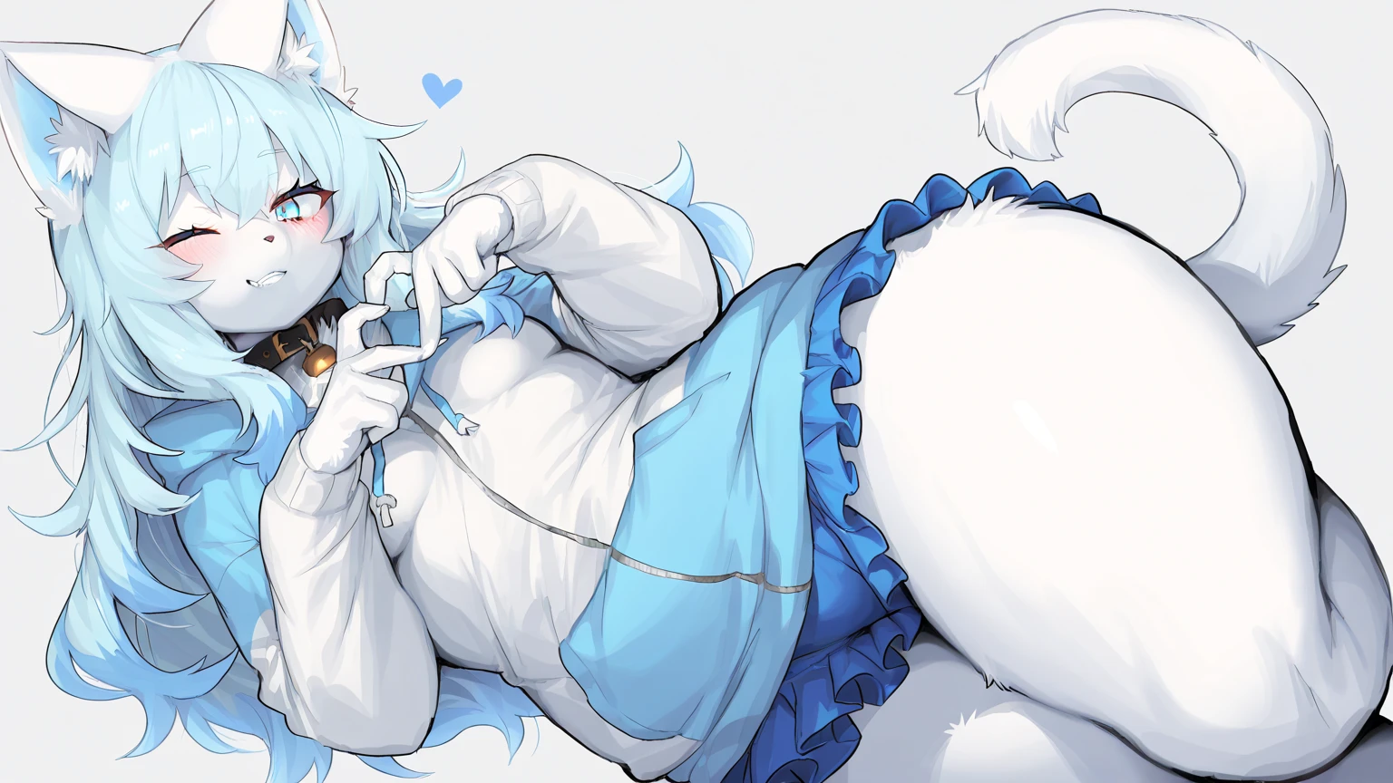 best quality,best resolution,(fluffy anthro furry :1.6),(young :1.6),light blue fox girl,light blue long hair,wavy hair,small breasts,light blue fox ears,light blue fur,white naked apron,beautiful kitchen,romantic light,looking at viewer,in love face,open mouth,horny scream,heart eyes,heart expression eyes,heavy breath,fiercely sex,brutal sex,vaginal sex,dick smashing girl pussy,lie on table,plenty cumming in pussy,plenty cum splash,plenty cum dripping from pussy,viewer dick inside girl pussy,drool,boy dick inside girl pussy,high angle,two eyes closed,penis fucking girl pussy,close up ,selfie,spread legs