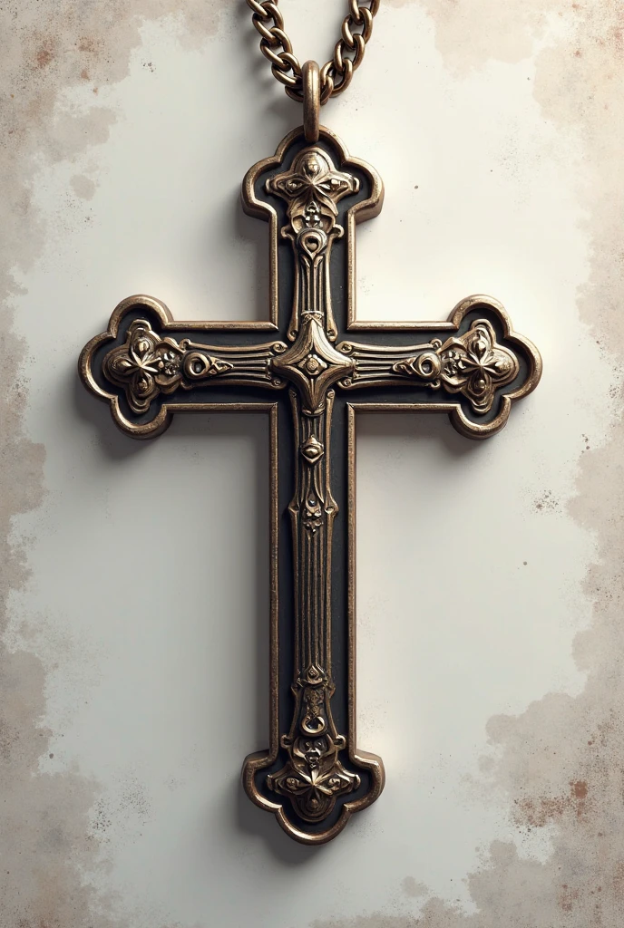 (best quality,highres:1.2),logo,weapons,centered cross,symbolic strength,metal material,detailed engravings,vibrant colors,shiny surface,medieval style,illuminated by soft light