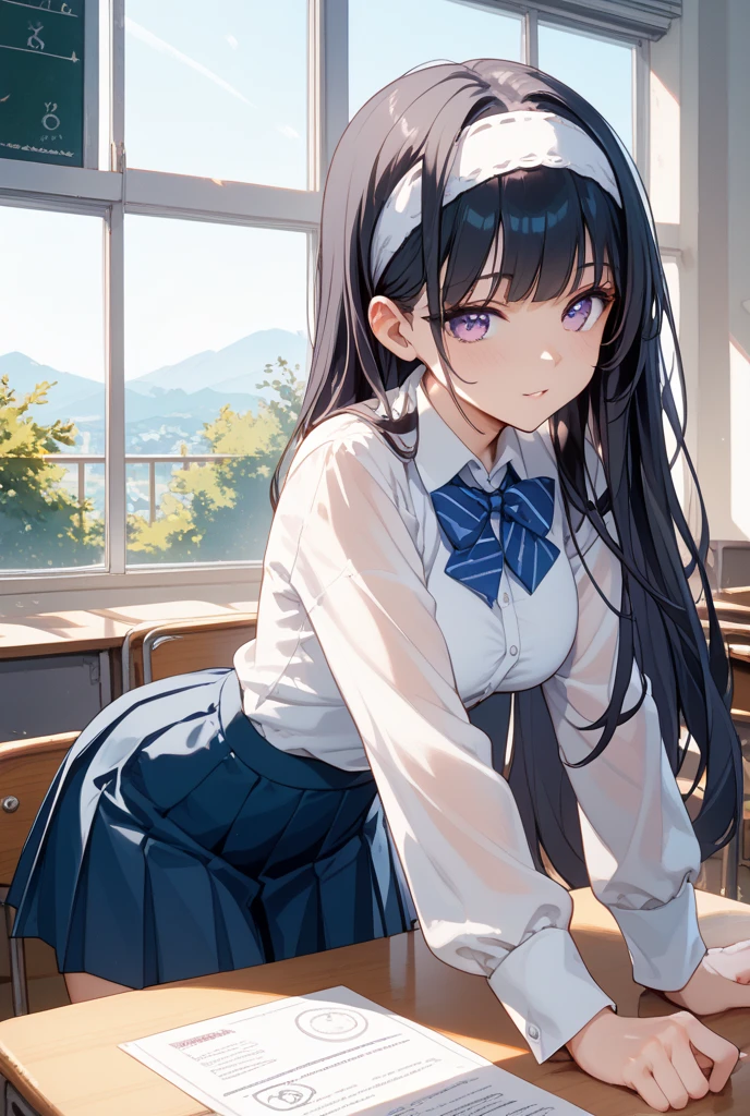 masterpiece, best quality, highres, solo, <lora:keqing1-000009:1> , school uniform, white shirt, collared shir, unbuttoned shirt, cleavage, short sleeves, miniskirt, from behind, (wind lift:1.2), panties, pantyshot,3:, blush, looking at viewer,living room, strawberry panties, strawberry print