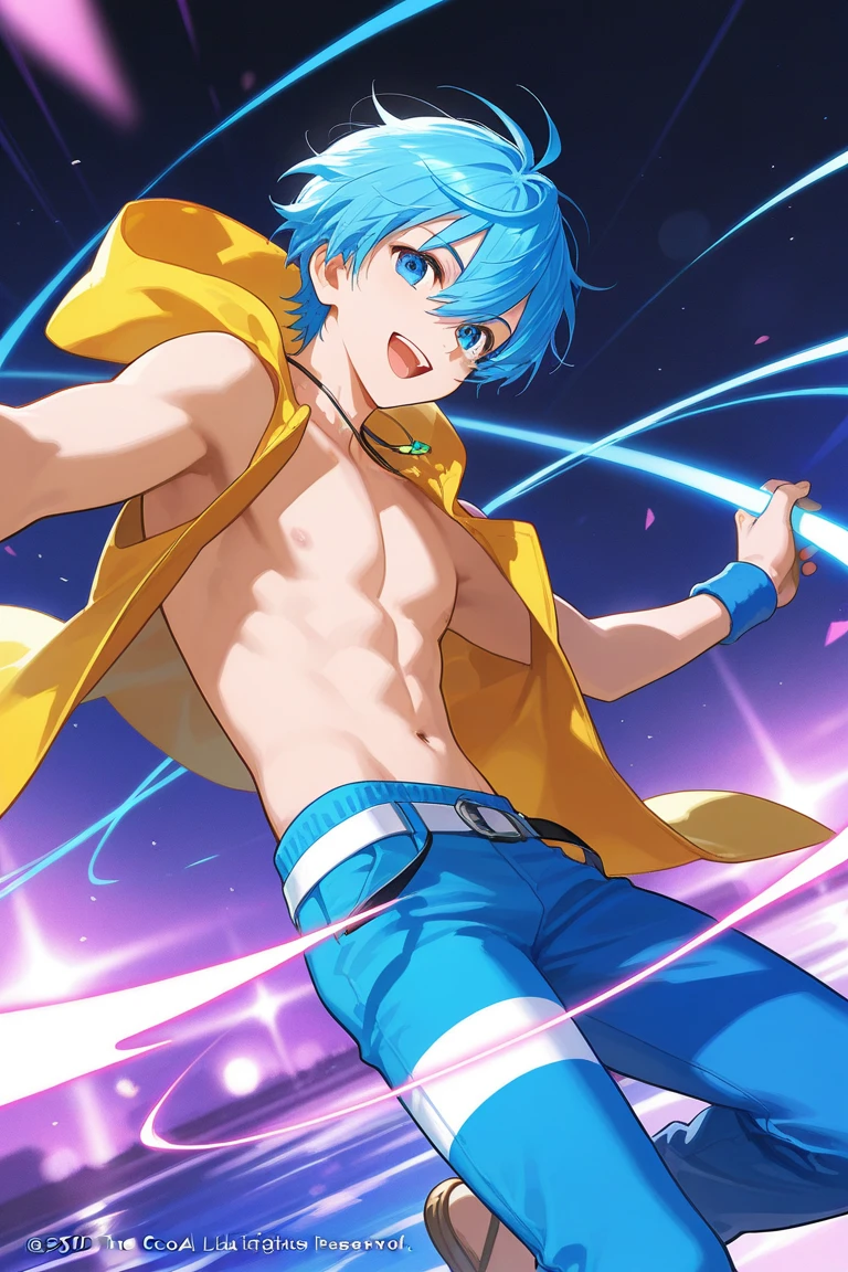 (masterpiece, best quality),1boy,(younge boy,???'s face),Body tilt,Hands drooping down,Delicate big eyes,Keep your eyes open,The ,Big ,,,cum shots,orgasmc,Smooth and delicate skin,(Lewdness),infancy,snowfield,Large ice cubes,Blue-violet aurora,Lewd expression,,infancy,Young age,Blue-white ice cubes,Short round face,Flat chin,Fine face in detail,Briefs,musculous,Short bright orange hair,The eye,复杂,full bodyesbian,nakeness,Teal briefs,Pectoralis abdominal muscles,the night,vivd colour,(depth of fields:1.2),(abs),looking at viewert,A top-down perspective,spread their legs,Arms drooping,snowflower,ice cubes,cold temperature,A top-down perspective