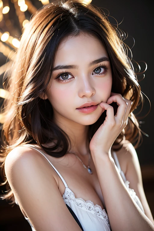 RAW，masterpiece，Super detailed photos，，best quality，ultra high resolution，Photorealistic，Sunlight，full body portrait，stunning beauty，dynamic poses，delicate face，vibrant eyes，（side view），She&#39;s wearing a future Batman costume，tight leather pants，turtleneck top，Off the shoulders，sitting on leather sofa，Very detailed background，Detailed face，Detailed busy background，messy，gorgeouilky，Highly detailed skin，Realistic skin details，visible pores，clear focus，volumetric fog，8k uhd，dslr，high quality，film grain，White skin，Photorealistic的，lomography，In a future dystopian metropolis，view from below，