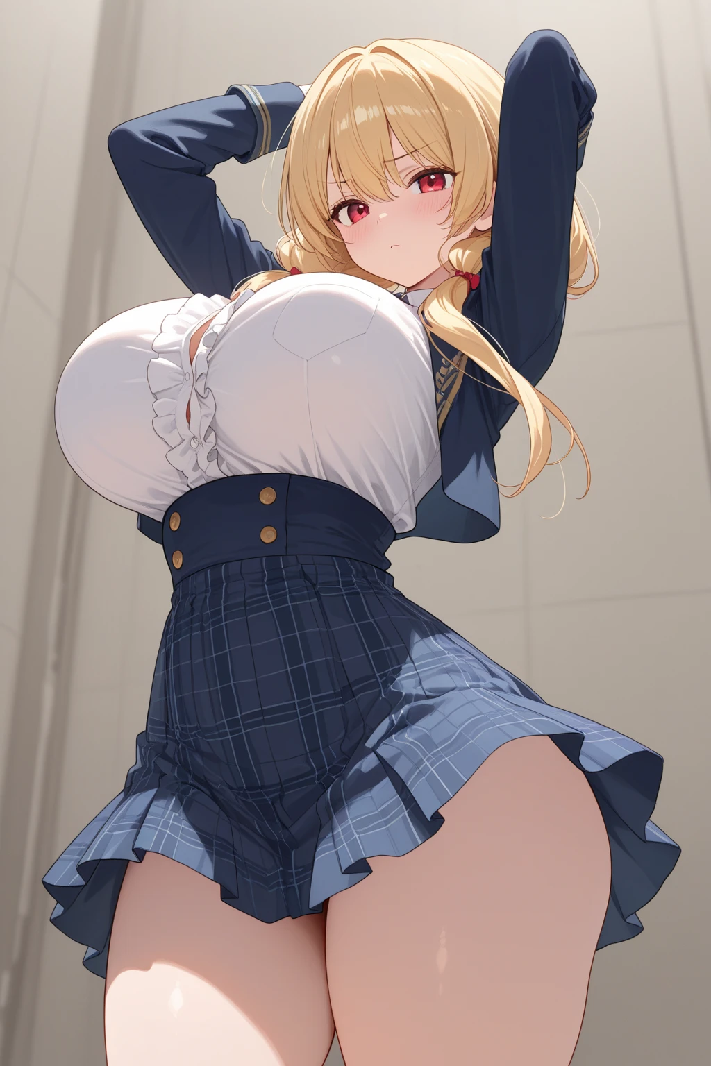 ((masterpiece)), ((Highest quality)), (((One slim girl、1 handsome boy))), (Very detailed)、(((Shooting from below:1.4)))、((Very detailedな顔)), 4K, (8k), Highest quality、((cowgirl position,squatting, spread legs:1.4))、(((straddling a man:1.4)))、(Focus on the chest:1.4), ((Huge breasts、Large Breasts:1.4))、Nipple peek、((Raise your arms:1.3))、((Blonde、Long twin tails))、(((Lace Underwear)))、((Lace Stockings))、(((Luxury:1.3)))、((Perfect body))、blush、Captivating body、Embarrassing、Embarrassed、Open your mouth