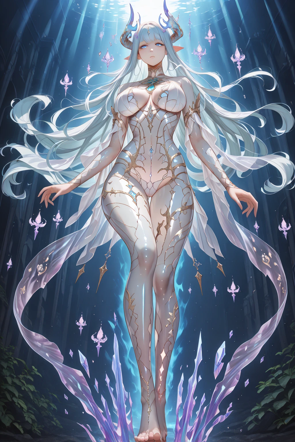 ((Melhor qualidade)), ((obra de arte)), (detalhado), seductive succubus, Ethereal beauty, empoleirado em uma nuvem, (fantasy illustration:1.3), olhar encantador, pose cativante, asas delicadas, encanto sobrenatural, mystical sky, (Luis Royo:1.2), (Yoshitaka Amano:1.1), noite de lua cheia, cores suaves, (detalhado cloudscape:1.3), (high resolution:1.2)