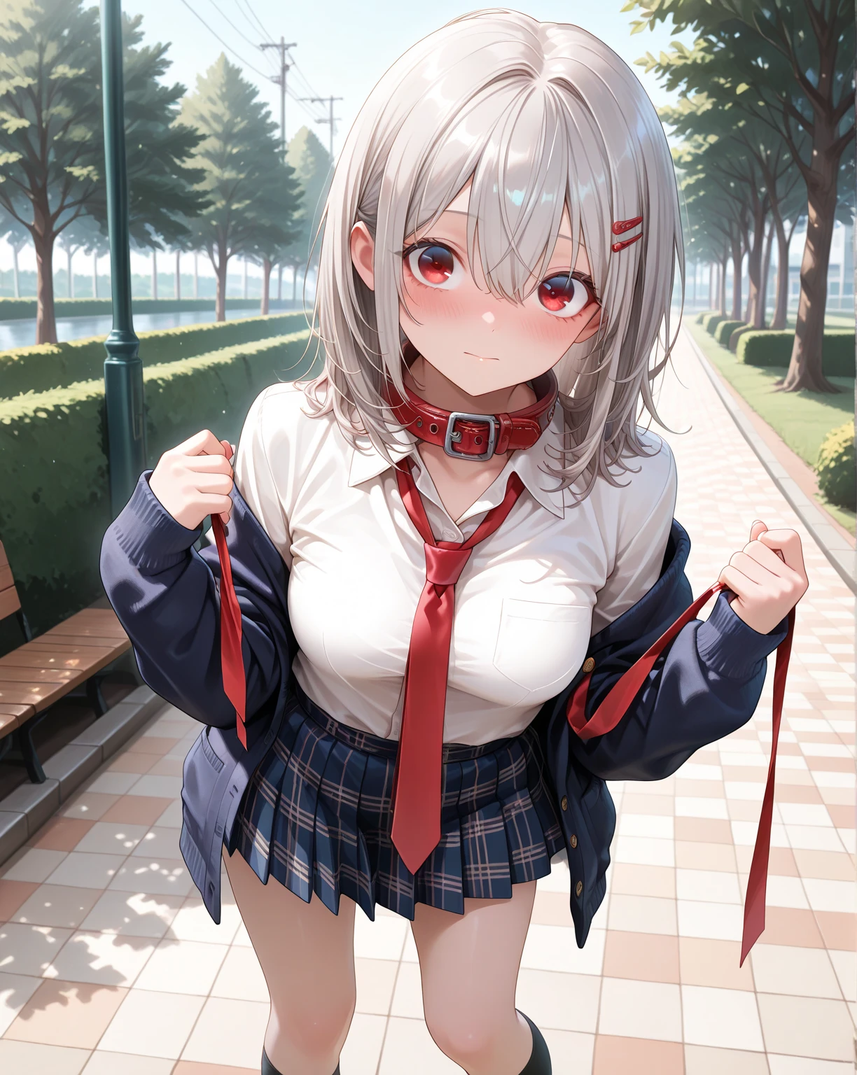 (8K、Highest image quality、highest quality、masterpiece)、detailed face、((1 baby girl))、braid silver hair、long hair、blunt bangs、red eyes、evil smile、((grin))、((small breasts))、((see through Colored camisole))、red school bag,minimum skirt、((black pleated skirt))、((micro skirt lift)、cowboy shot、((in the outdoor background)),((see through)),((nipples)),((nipples visible)),((squatting)),((spread legs)),((wet)),((show off erectile penis)),((((futanari girl)))),(((futanari loli))),(futa loli girl),hand to penis,grab the penis,hand to penis,touch the penis,tekoki,Exposure,cum,penis into hand,hand to the penis,grab penis,Handjob,cum,semen,sperm,bukkake,cum on face,((penis ejaculates semen)),(((ejaculates semen))),school backpack,(((cumming on face))),((cum on face)),(Futanari),(masturbation),(((futanari masturbation))),