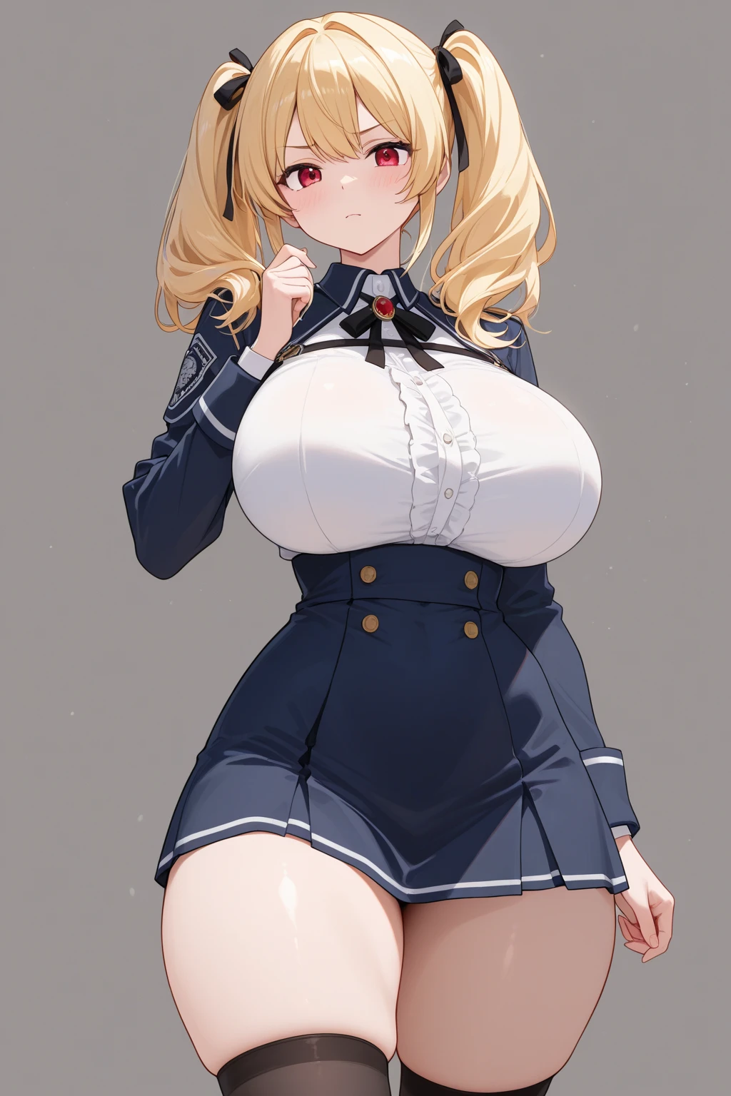 (best quality), (masterpiece), solo, 1girl, 16 years old, cute, yellow hair, (hair slicked back), ((wavy hair)), short hair, ((light blue cute eyes)), huge chest, huge breast, cowboy shot, standing girl, micro bikini, smile, open mouth, white simple background,