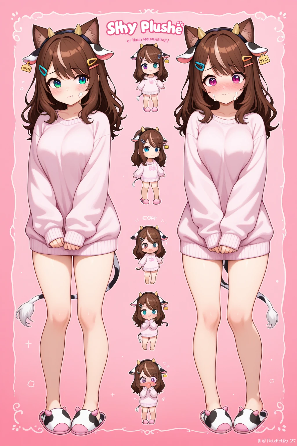 1 girl,cat girl,animal ears,cola,looking at the viewer,SMILE,peace sign,kawaii pink room,heart item,Love,standing,Upper part of the body,angulo standings,Good quality, beautiful,baby face, aeghao