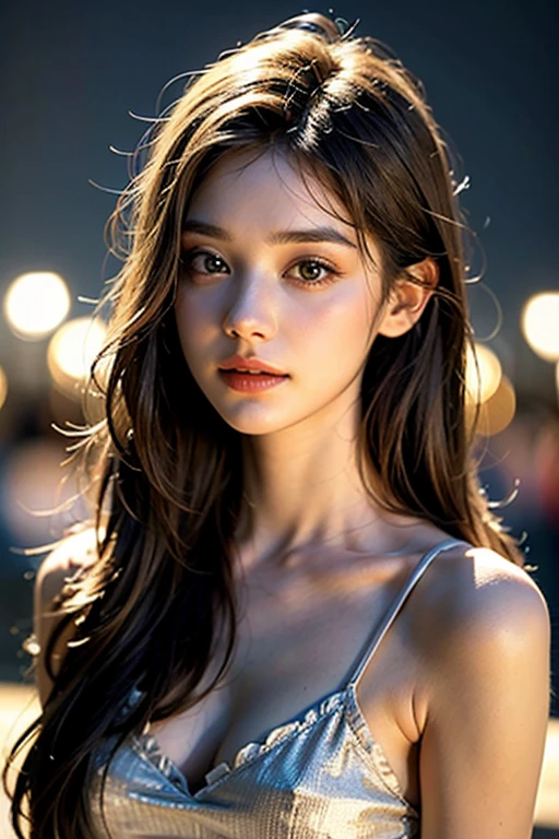 depth of field, lifelike, realistic, super detailed, beautiful, slender, cute, 30s, beautiful features, actress, mature, upper body, bright brown hair, thin hair, small face, live-action, highest quality, very elaborate CG Unity 8K wallpaper, ultra high resolution, natural fashion, lighting, medium hair, (puffy eyes), model figure, light on hair, turn around pose, Ash brown hair, model pose, studio shoot, white background, delicate skin type, light wavy hair close to straight hair, hands around mouth, adult clothes, hair model shoot, hair fluttering in the wind, transparent hair, elaborate hair fineness, soft hair, fine skin, bright photo, less hair, angle of pull, professional lighting, realistic light, realistic shadow, natural light, soft texture