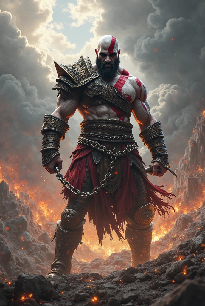 Kratos space with the letters lbr on his clothes