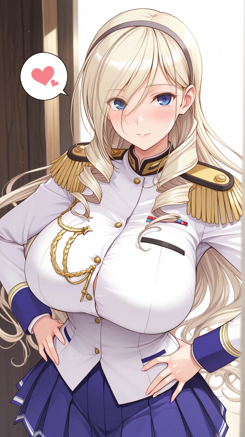(masterpiece, best quality), 1girl, (solo), looking at viewer,
BREAK
blush, closed mouth, Gusty weather,
BREAK
<lora:marie-18master-v1:1>, marie-milf, (large breasts:1.1), eyes with light,
BREAK
<lora:AnimeOfficer:0.85> OfficerA, tight clothes, double breasted jacket, epaulets, military medals, necktie, cape, ornate military uniform, pencil dress, thigh boots,