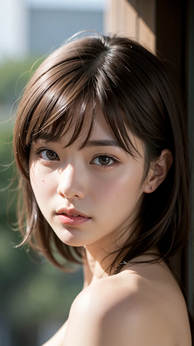 dressed, (photo realistic:1.4), (hyper realistic:1.4), (realistic:1.3),
(smoother lighting:1.05), (increase cinematic lighting quality:0.9), 32K,
1girl,20yo girl, realistic lighting, backlighting, light on face, ray trace, (brightening light:1.2), (Increase quality:1.4),
(best quality real texture skin:1.4), finely detailed eyes, finely detailed face, finely quality eyes,
(tired and sleepy and satisfied:0.0), face closeup, t-shirts,
(Increase body line mood:1.1), (Increase skin texture beauty:1.1)
