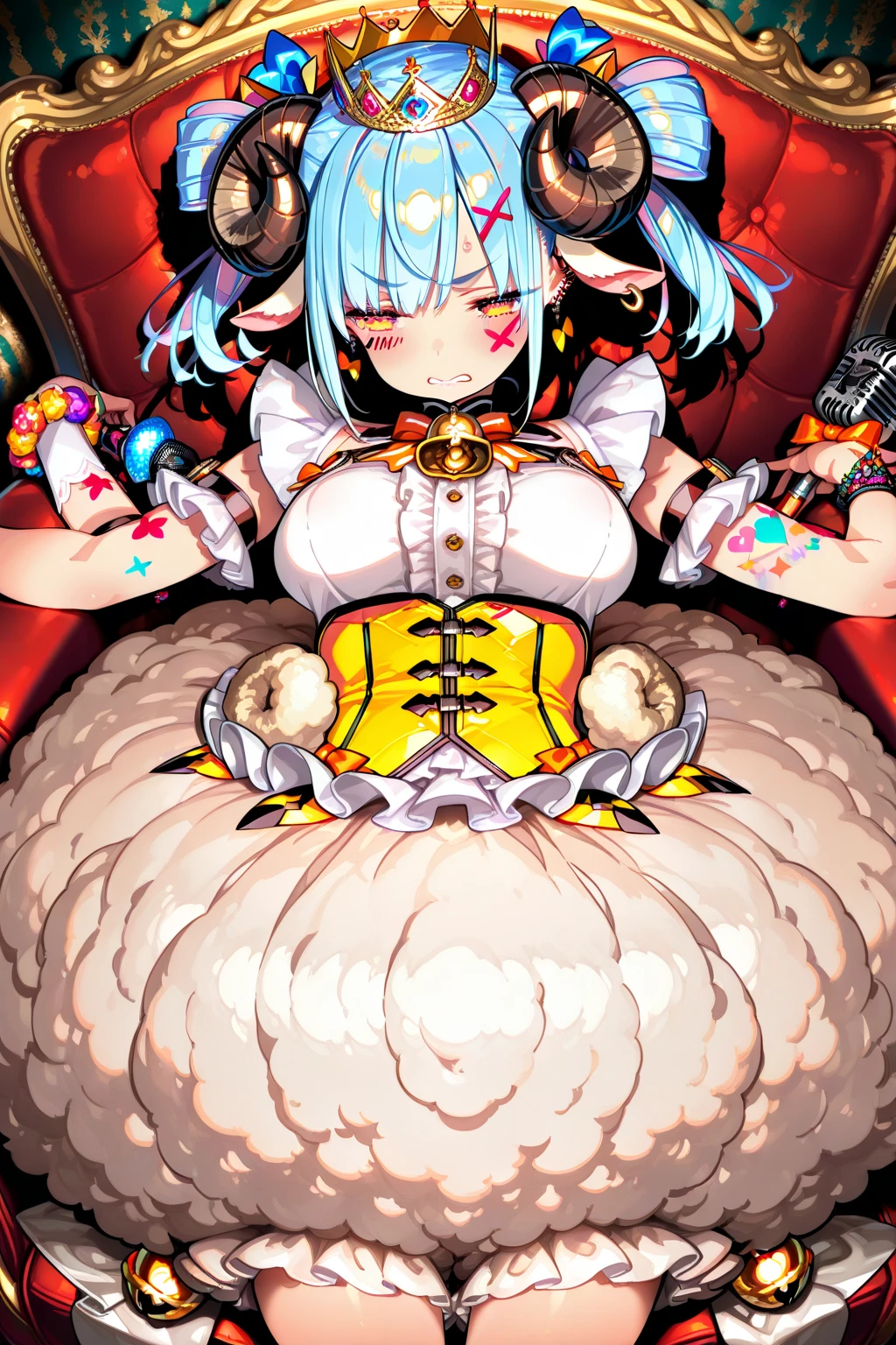 ((Big, 5-year-old girl, small head)), (15)) Daylight, (Perfect body: 1.1), (Young), (Short wavy hair: 1.2), Sleeping, Unconscious, Eyes closed, Shot, (Girl in uniform: 1.4, button-up shirt), (Very detailed CG8k wallpaper), (Very delicate and beautiful), (Masterpiece), (Best quality: 1.0), (Ultra High Definition: 1.0), sitting, beautiful lighting, perfect lightning, realistic shadows, [High Resolution], detailed skin, super detailed, spread your legs,unconscious, closed eyes, sleeping, on face}},_in_mouth,_on_hair, on chest, whole body,((Thick white liquid on face)))), (Thick white liquid on the body)))), ( Wet thighs)), (((thick white liquid dripping from the body))), (((thick white liquid on the chest))))