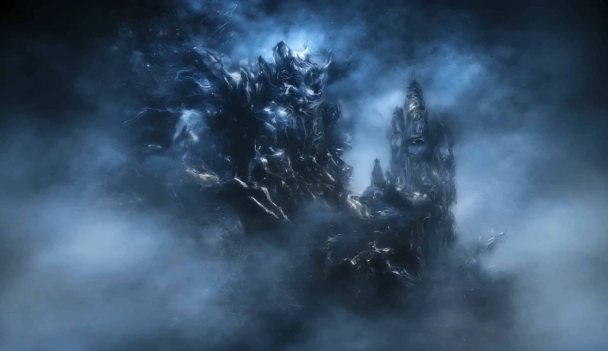 Gargoyle Statue mounted on Gothic Church, glowing eyes, dark aesthetic, nighttime, foggy, surreal horror, gothic, dark fantasy, high detail, masterpiece..