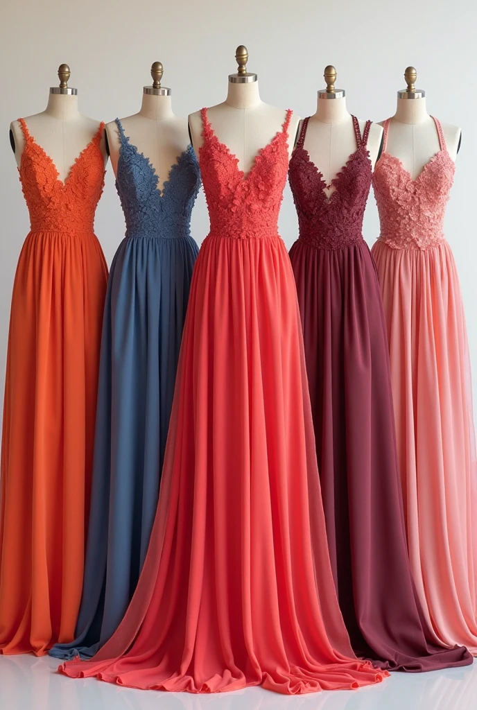 Create 3. Different dresse 